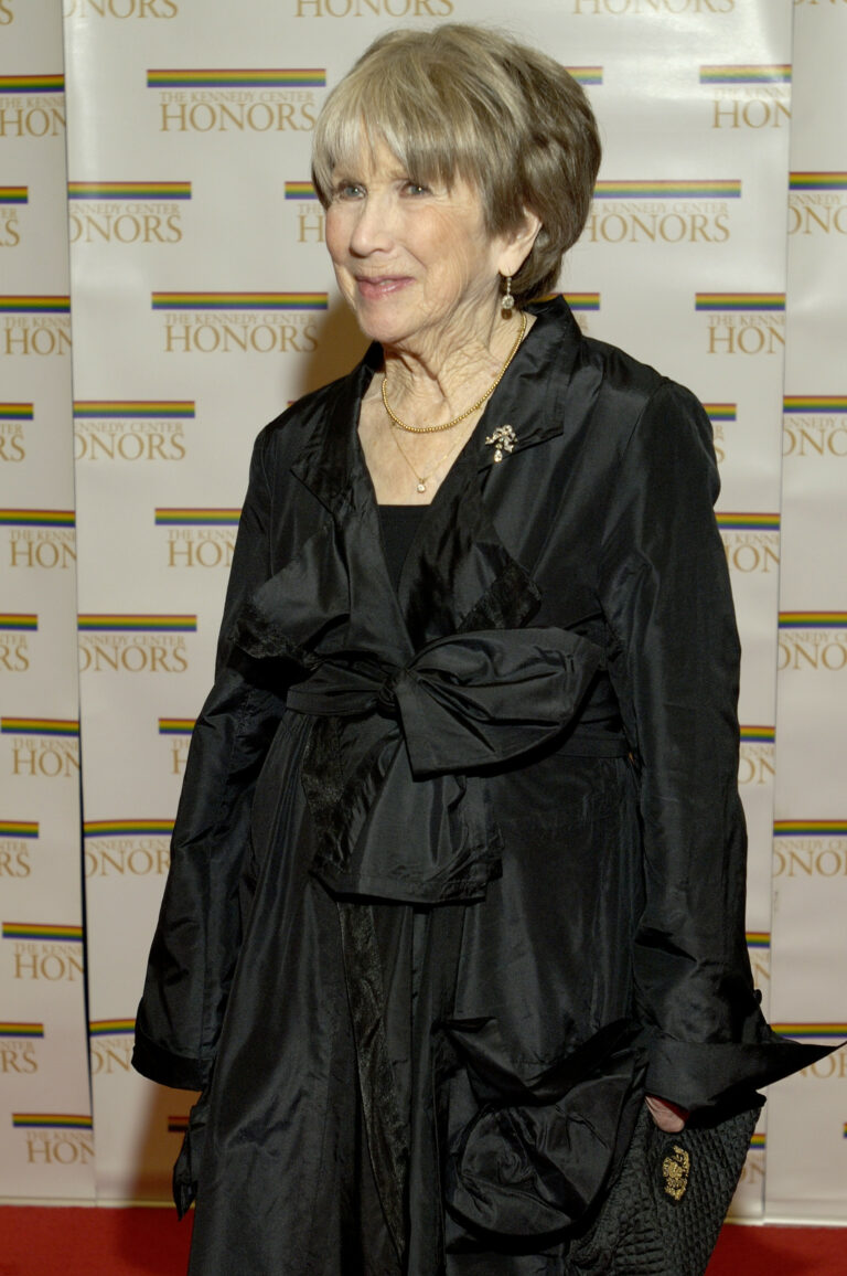 WASHINGTON:   Actress Julie Harris pauses for photographers on the red carpet at the U.S. State Department at a gala celebration for recipients of the 28th Annual Kennedy Center Honors on December 3, 2005 in Washington D.C.  The 2005 Honorees will be saluted Sunday December 4th at the Kennedy Center's Opera House by a host of performances by artists from around the world, in an event that will be attended by the U.S. President George W. Bush and First Lady Laura Bush. This year's honorees are Tony Bennett, Suzanne Farrell, Julie Harris, Robert Redford and Tina Turner. (Photo by Chris Greenberg/Getty Images)