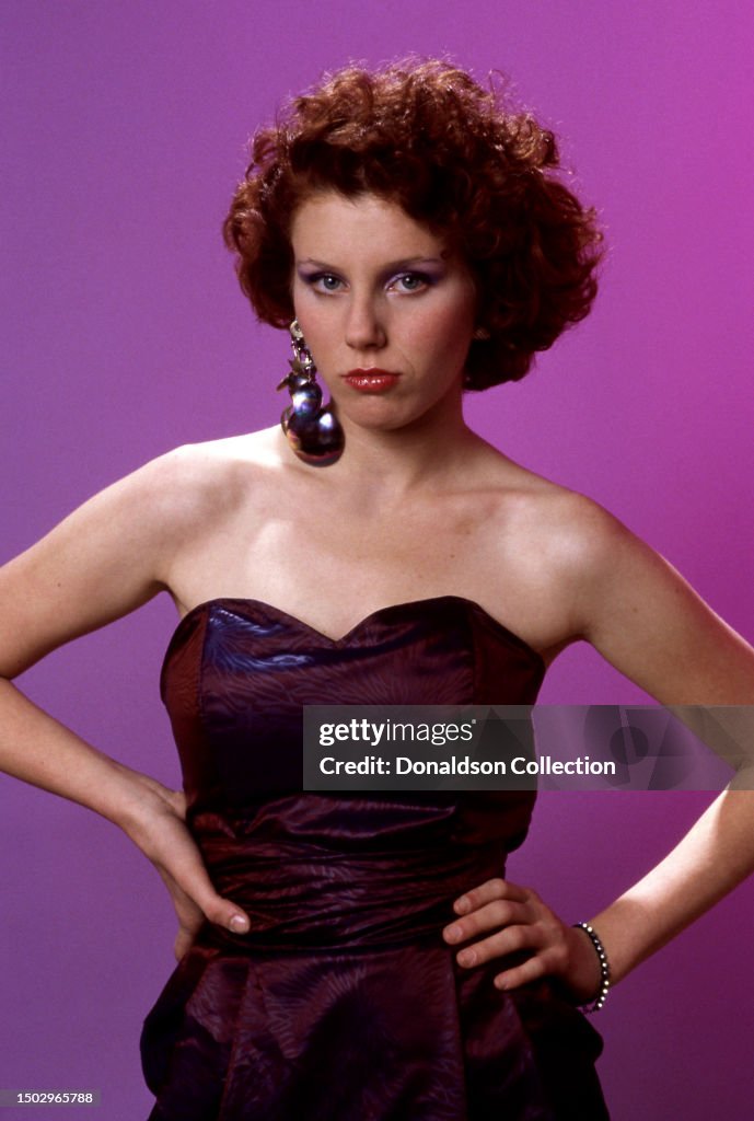 American actress Claudia Lonow poses for a portrait in Los Angeles, California, circa 1985. (Photo by Donaldson Collection/Getty Images)