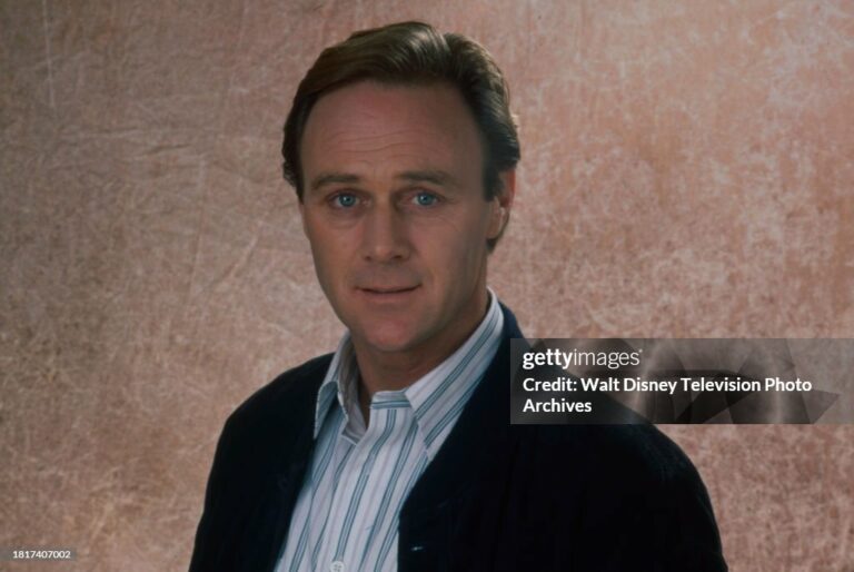 Europe - 1989: Christopher Cazenove promotional photo for the ABC tv series 'A Fine Romance'. (Photo by Kimberly Butler /American Broadcasting Companies via Getty Images)