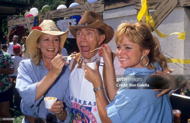 STUDIO CITY, CA - MAY 2: Actress Joanna Kerns, actor Joseph Campanella and actress Pat Klous attend the 11th Annual Great Coldwater Canyon Chili Cookoff to Benefit St. Michael & All Angels' Parish and Day School on May 2, 1987 at St. Michael & All Angels' Paris and Day School in Studio City, California. (Photo by Ron Galella, Ltd./Ron Galella Collection via Getty Images)