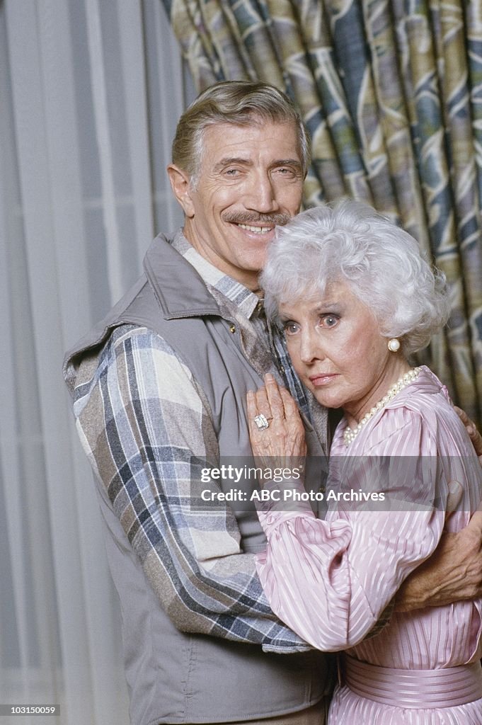 THE COLBYS - "The Turning Point" - Airdate January 16, 1986. (Photo by ABC Photo Archives/Disney General Entertainment Content via Getty Images) JOSEPH CAMPANELLA;BARBARA STANWYCK