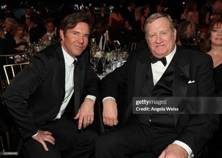 Actor Dennis Quaid and SAG President Ken Howard attend the 17th Annual Screen Actors Guild Awards at The Shrine Auditorium on January 30, 2011 in Los Angeles, California. (Photo by Angela Weiss/WireImage)