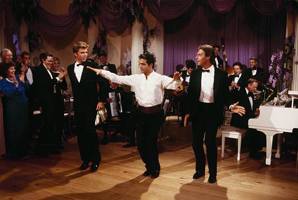 THE COLBYS - "The Gala" - Airdate October 30, 1986. (Photo by ABC Photo Archives/Disney General Entertainment Content via Getty Images) MAXWELL CAULFIELD;ADRIAN PAUL;JOHN JAMES