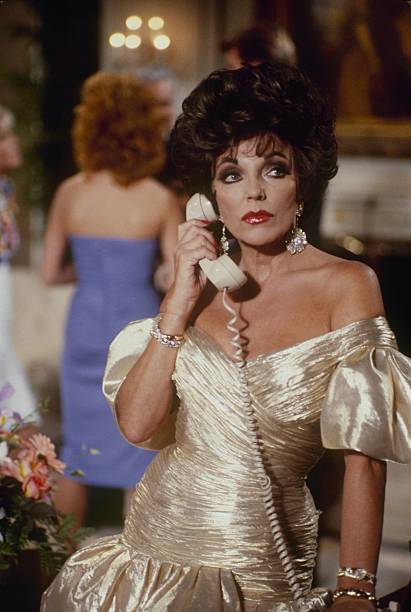 DYNASTY - "The Aftermath" - Airdate October 7, 1987. (Photo by ABC Photo Archives/Disney General Entertainment Content via Getty Images) JOAN COLLINS