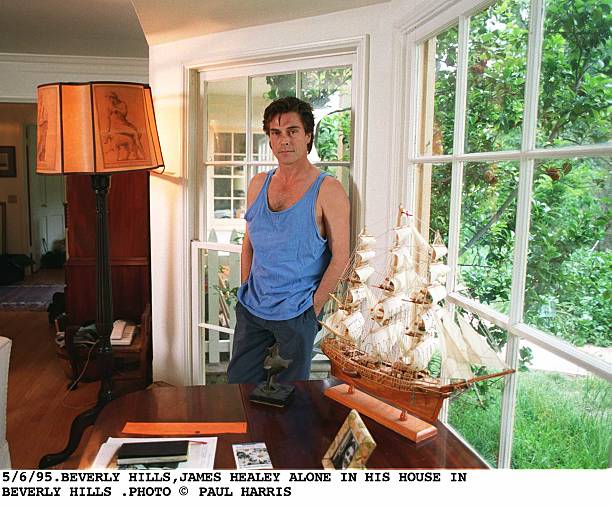 5/6/95 ,Beverly Hills,James Healey Stands Alone In His Beverly Hills Home. (Photo By Paul Harris/Getty Images)