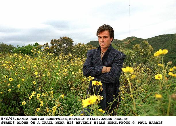 5/6/95.Santa Monica Mountains,Beverly Hills,James Healey Stands Alone On A Mountain Trail Near His Beverly Hills Home (Photo By Paul Harris/Getty Images)