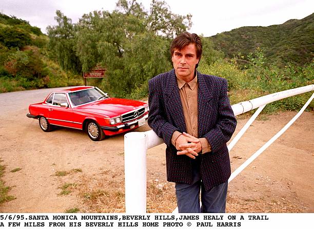 5/6/95.Santa Monica Mountains,Beverly Hills,California.Australian Actorjames Healey A Few Miles From His Beverly Hills Home (Photo By Paul Harris/Getty Images)