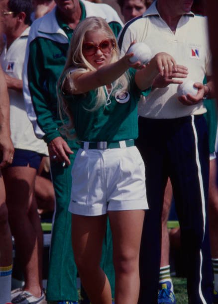 Malibu, CA - 1978: Charlene Tilton appearing in the ABC tv special 'Battle of the Network Stars IV'. (Photo by American Broadcasting Companies via Getty Images)