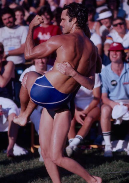 Malibu, CA - 1981: Gregory Harrison appearing in the ABC tv special 'Battle of the Network Stars X'. (Photo by American Broadcasting Companies via Getty Images)