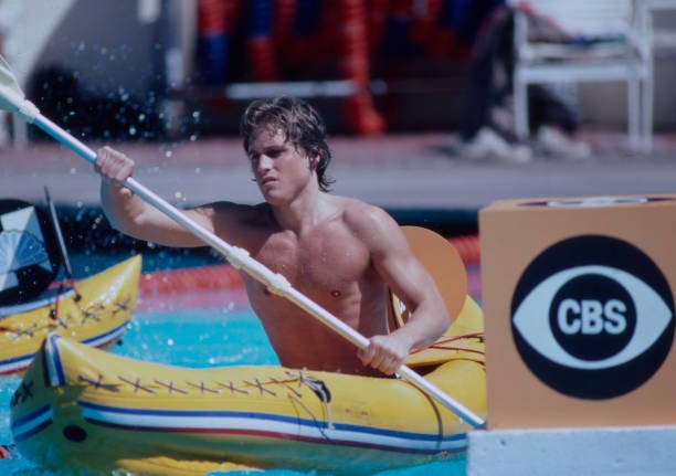 Malibu, CA - 1981: American actor Leigh McCloskey appearing in the ABC tv special 'Battle of the Network Stars X'. (Photo by American Broadcasting Companies via Getty Images)