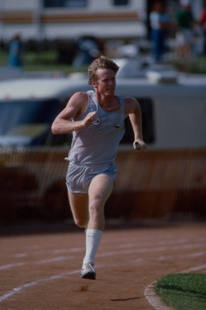 Malibu, CA - 1983: William R Moses appearing on the ABC tv special 'Battle of the Network Stars XIV', at Pepperdine University. (Photo by Bob Long /American Broadcasting Companies via Getty Images)