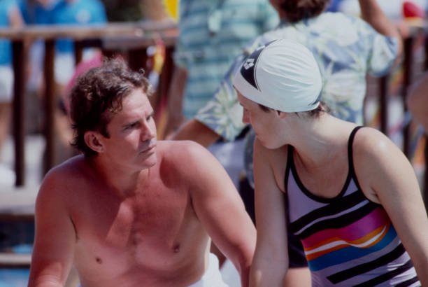 Unspecified - 1985: (L-R) Dack Rambo, Lucie Arnaz appearing on the ABC tv special 'Battle of the Network Stars XVIII'. (Photo by Bob D'Amico /American Broadcasting Companies via Getty Images)