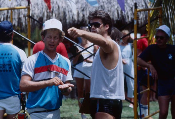 Unspecified - 1985: Lorenzo Lamas appearing on the ABC tv special 'Battle of the Network Stars XVIII'. (Photo by Bob D'Amico /American Broadcasting Companies via Getty Images)