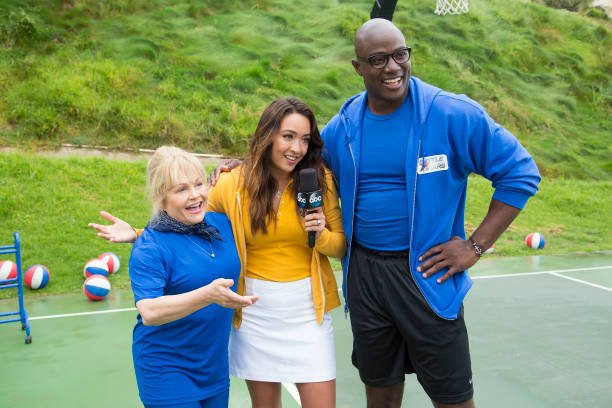 BATTLE OF THE NETWORK STARS - "Doctors vs. Famous TV Families" - The revival of "Battle of the Network Stars," based on the '70s and '80s television pop-culture classic, will continue on THURSDAY, SEPTEMBER 7 (8:00-9:00 p.m. EDT), on Disney General Entertainment Content via Getty Images. (Kelsey McNeal/Disney General Entertainment Content via Getty Images)
CHARLENE TILTON, CASSIDY HUBBARTH, DEMARCUS WARE