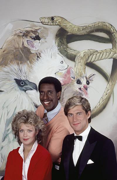 MANIMAL -- Season 1 -- Pictured: (l-r) Melody Anderson as Brooke MacKenzie, Michael D. Roberts as Tyrone C. Earl, Simon MacCorkindale as Dr. Jonathan Chase -- Photo by: Herb Ball/NBCU Photo Bank