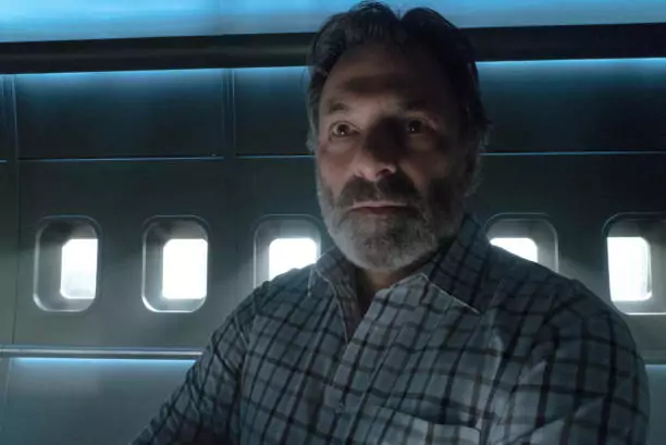 VANCOUVER - MARCH 24: "Oz Is Oz" -- Mitch seeks to rescue Clementine from her captors and a glimpse into Jackson's sister Abigail's (Athena Karkanis) past reveals the origins of the hybrids, on ZOO, Thursday, August 3 (10:00-11:00 PM, ET/PT), on the CBS Television Network. Pictured (L-R) Ken Olin as Robert Oz (Photo by Shane Harvey/CBS via Getty Images)