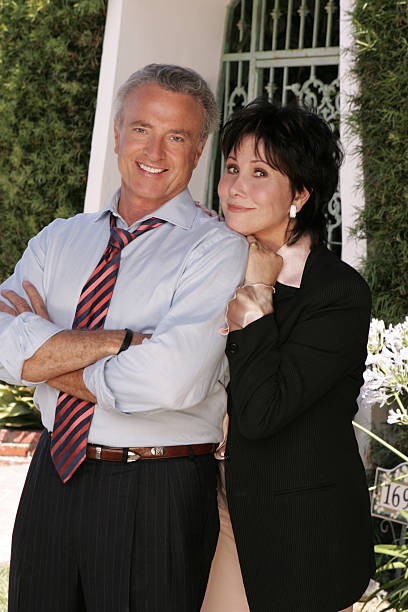 LOS ANGELES - JUNE 21:  Michele Lee and Kevin Dobson, who played Karen Cooper Fairgate MacKenzie and Marion Patrick "Mack" MacKenzie respectively, are among the original cast members reuniting for a new entertainment special KNOTS LANDING REUNION: TOGETHER AGAIN, at the infamous cul-de-sac to celebrate and reminisce about the days they spent on the long-running series, to be broadcast Friday, Dec. 2 (9:00-11:00 PM, ET/PT) on the CBS Television Network.  (Photo by Cliff Lipson/CBS Photo Archive via Getty Images)