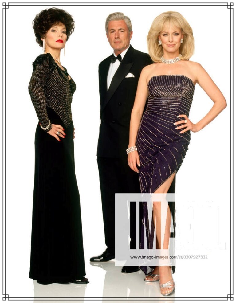 Alice Krige Alexis Carrington, Bart John Blake Carrington and Melora Hardin  Krystle Carrington in Dynasty: The Making Of A Guilty Pleasure 3027, Dynasty: The Making Of A Guilty Pleasure offers a satirical yet poignant look at how the phenomenally successful show, which ran from 1981-1989 on ABC, reflected the Reagan years of excess and glamour. Pictured L-R: Alice Krige Alexis Carrington, Bart John Blake Carrington and Melora Hardin  Krystle Carrington. Yet behind-the-scenes, success had some side effects. The stars began demanding bigger and bigger salaries, and the show s budget ballooned, making it one of the most expensive programs on television at the time. The telefilm tells of the sometimes desperate and frequently PUBLICATIONxNOTxINxUKxFRAxUSA Copyright: xBobxD Amicox xABCx/xAvalonx 0518682888