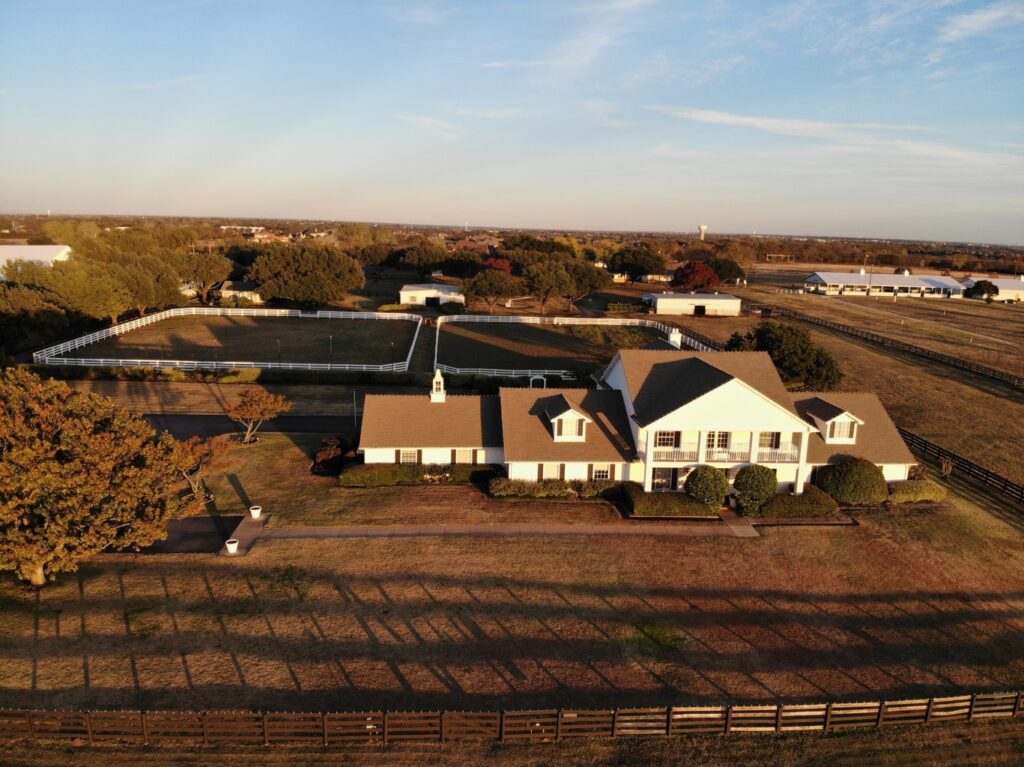 Southfork Ranch vu du ciel