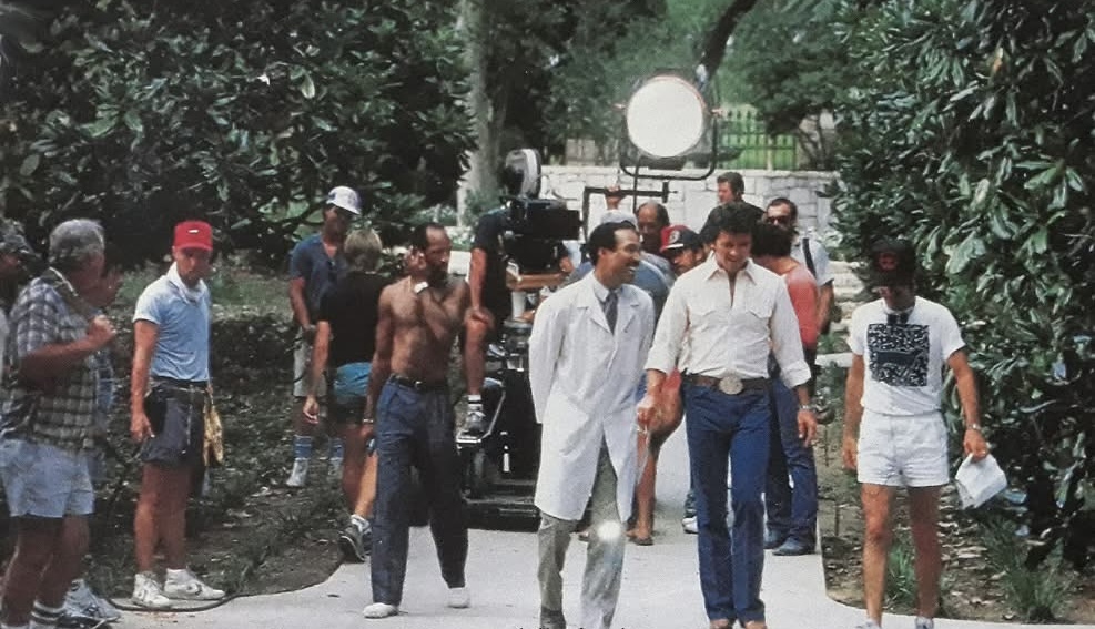 Patrick Duffy behind the scene